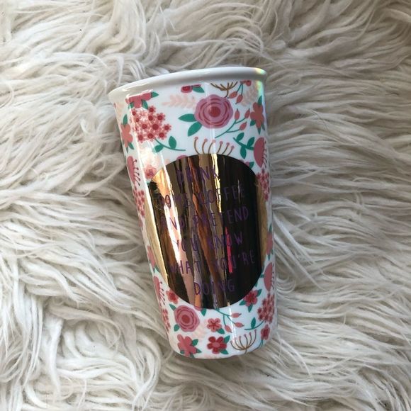 Charming Charlie DRINK COFFEE AND PRETEND YOU KNOW WHAT YOU’RE DOING Tumbler - Picture 6 of 8